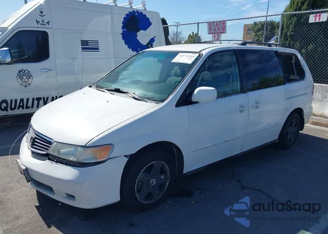 2000 Honda Odyssey Ex z USA, uszkodzony, nr VIN 2HKRL1878YH616940
